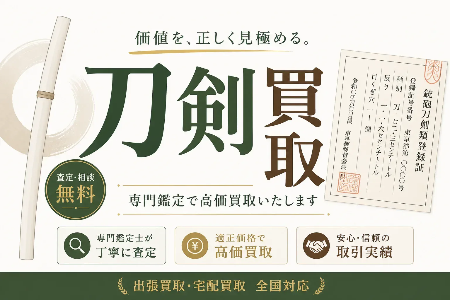 刀剣買取のおすすめ7社比較のアイキャッチ画像